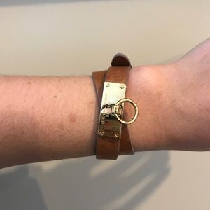 Michael Kors leather wrap bracelet